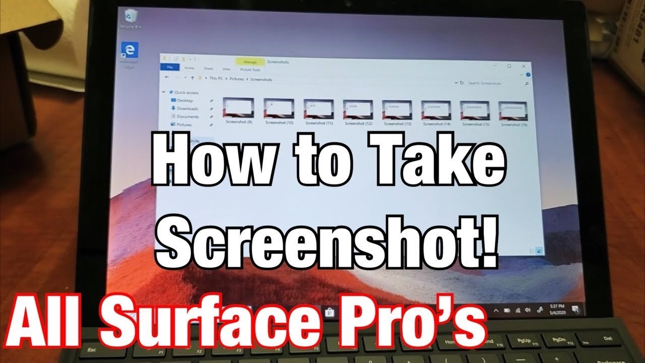 How to Take a Screenshot on Windows Surface